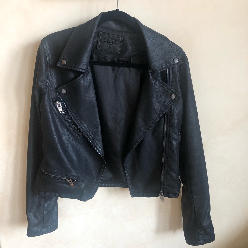 BlankNYC faux leather moto jacket